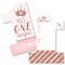 Big Dot of Happiness 1st Birthday Little Miss Onederful - Shaped Fill-In Invites - First Birthday Party Invitation Cards with Envelopes - Set of 12